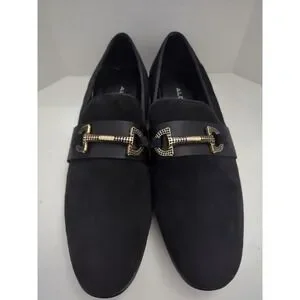 Aldo Men\'s Black Popluxe Suede Loafer Dress Shoes US 10.5 Metal Money Flex Sole Aldo | Shoes | Aldo Mens Black Popluxe Suede Loafer Dress  main image 2